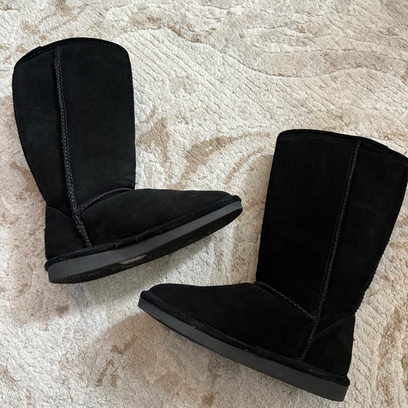 BearPaw Black Boots women’s size 8. Great condition. - Picture 2 of 7